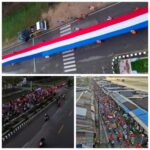 Bendera Belanda Sepanjang 55 Meter Di Bentangkan Saat Konvoi Damai Fans Hollander Di Tanimbar
